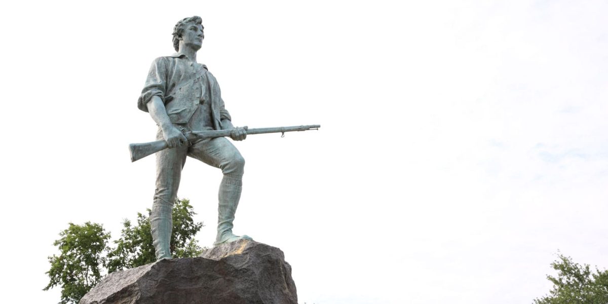 Minuteman Lexington Massachusetts 記念プレート The Lexington Minuteman Statue - Visit Lexington MA