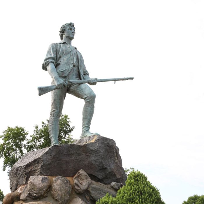 Minuteman Statue in Lexington, Massachusetts