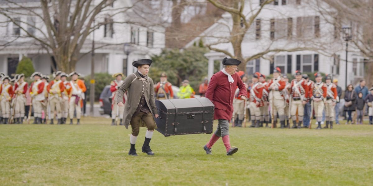 patriots day battle reenactment